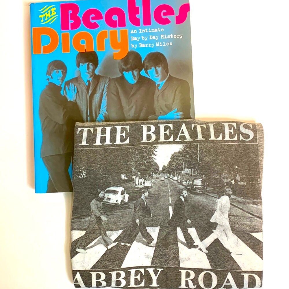 Book Bundle | The Beatles Diary By Barry Miles The Beatles Abbey Road Tee Shirt